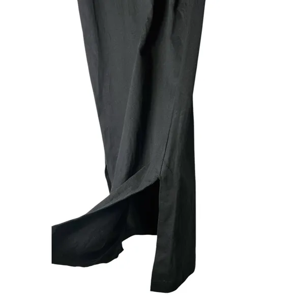 Vanessa Bruno Apollonia Dress Black Organic‎ Cotton Sleeveless Size Small