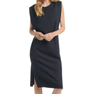 Vanessa Bruno Apollonia Dress Black Organic‎ Cotton Sleeveless Size Small
