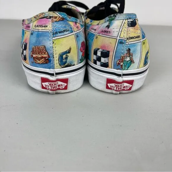 VANS Authentic Los Vans Low Lace Up Sneakers Mexican Loteria Men's Size 9.5