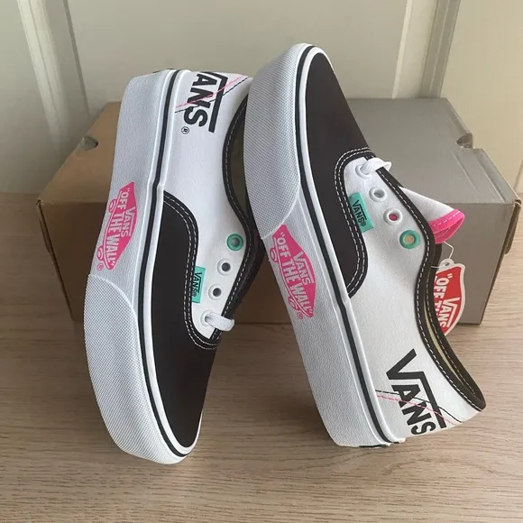 Vans Authentic Platform Sneakers Pink/White - SZ M 4.5 - W 6
