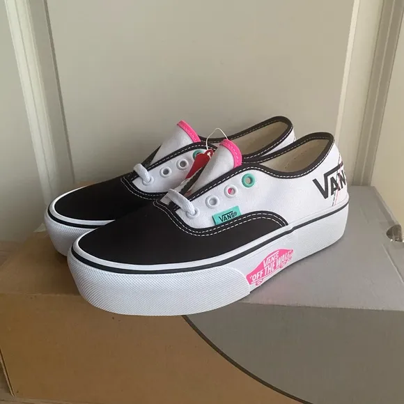 Vans Authentic Platform Sneakers Pink/White - SZ M 4.5 - W 6