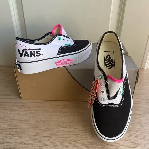 Vans Authentic Platform Sneakers Pink/White - SZ M 4.5 - W 6