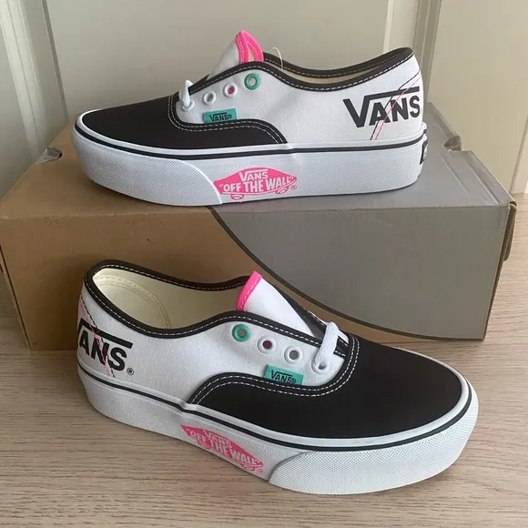 Vans Authentic Platform Sneakers Pink/White - SZ M 4.5 - W 6