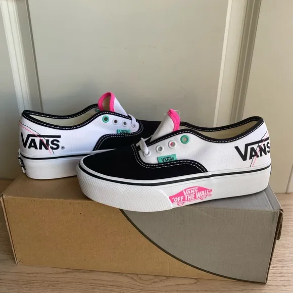 Vans Authentic Platform Sneakers Pink/White - SZ M 4.5 - W 6