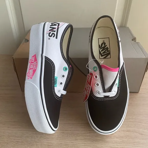 Vans Authentic Platform Sneakers Pink/White - SZ M 4.5 - W 6