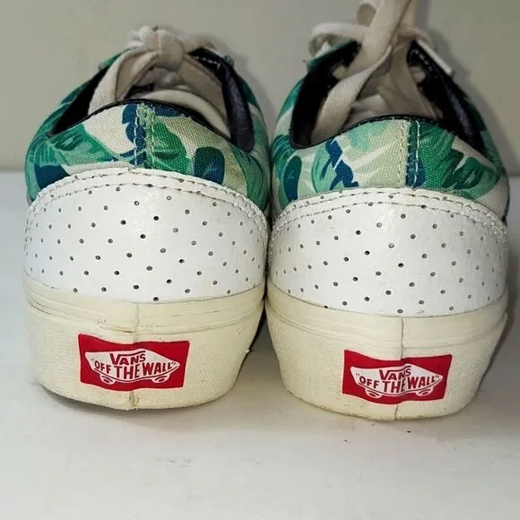 Vans Custom Palm Leaves Low Top Sneakers Sz 6