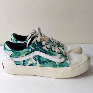 Vans Custom Palm Leaves Low Top Sneakers Sz 4.5