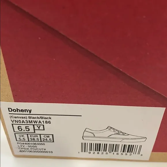 VANS DOHENY LOW TOP SNEAKERS KIDS