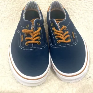 Vans Era 59 Unisex‎ Low-Top Sneakers,- Navy/Chevron denim.  M-7.0. W-8.5