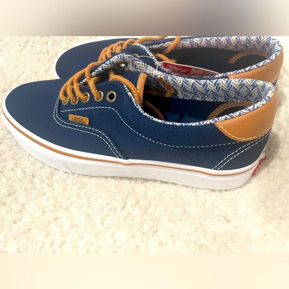 Vans Era 59 Unisex‎ Low-Top Sneakers,- Navy/Chevron denim.  M-7.0. W-8.5