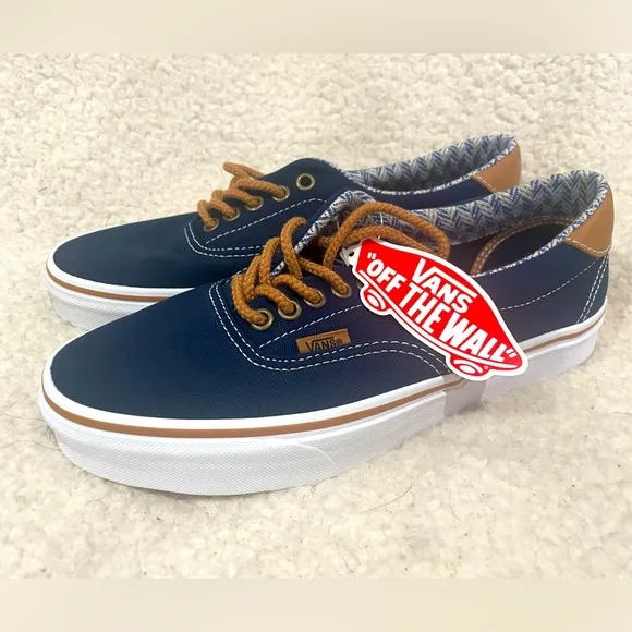 Vans Era 59 Unisex‎ Low-Top Sneakers,- Navy/Chevron denim.  M-7.0. W-8.5