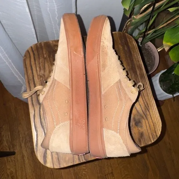 Vans Gilbert Crockett Skateboarding Suede Canvas Low Top Sneakers Tan size 11