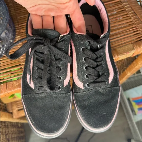 Vans Lazy Oaf Platform Black Suede Heart Cutouts “Bad For You” Women’s 5.5