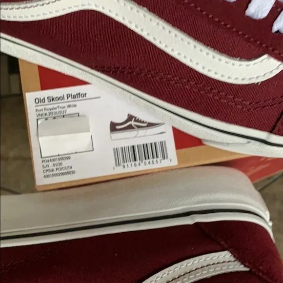 •VANS OLD SKOOL PLATFORM Port Royale/True White wmn