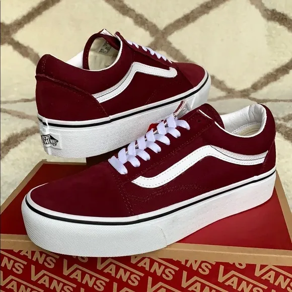 •VANS OLD SKOOL PLATFORM Port Royale/True White wmn