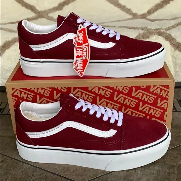 •VANS OLD SKOOL PLATFORM Port Royale/True White wmn