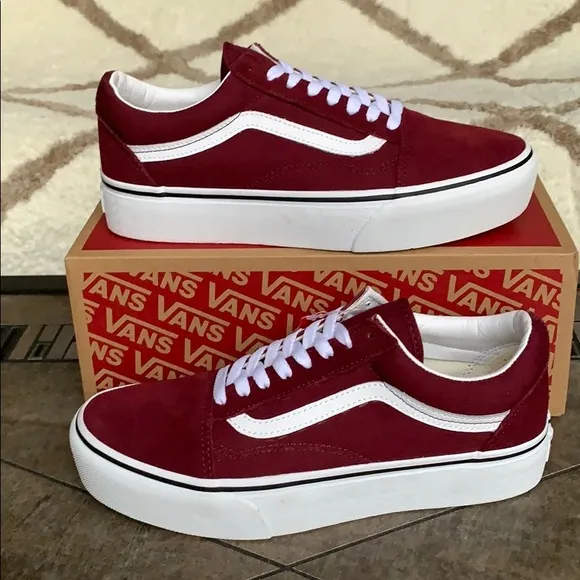 •VANS OLD SKOOL PLATFORM Port Royale/True White wmn