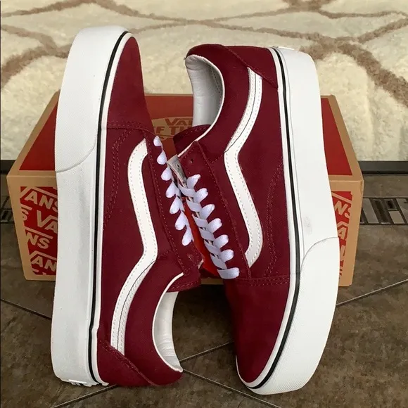 •VANS OLD SKOOL PLATFORM Port Royale/True White wmn