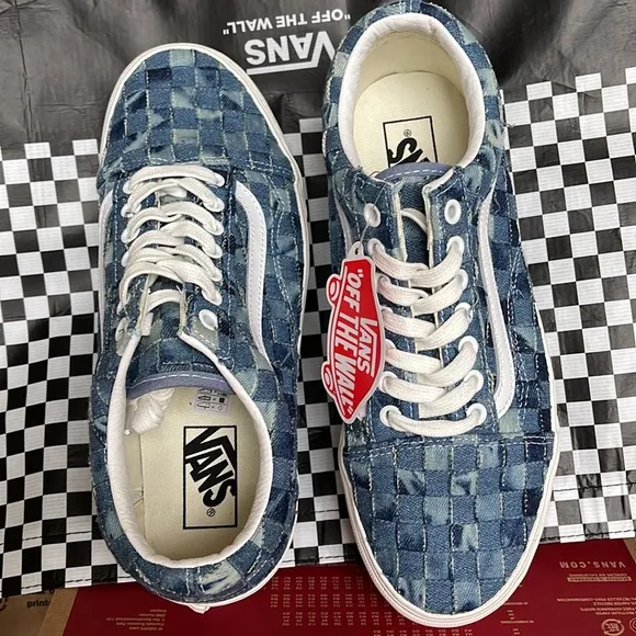 Vans Old Skool Stacked Platforms Woven Denim/Multi WMNS sneakers