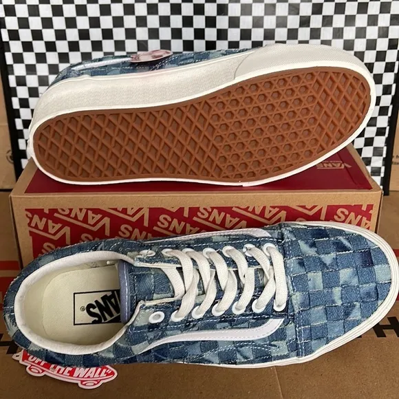 Vans Old Skool Stacked Platforms Woven Denim/Multi WMNS sneakers