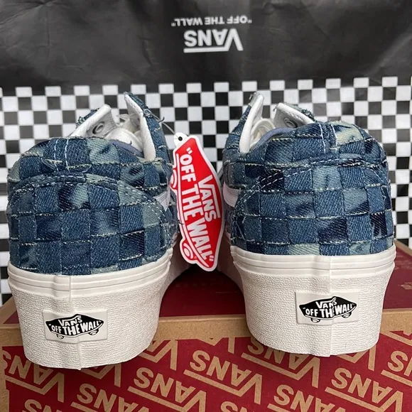 Vans Old Skool Stacked Platforms Woven Denim/Multi WMNS sneakers
