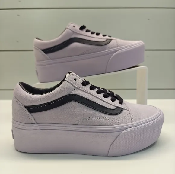Vans Old Skool Stackform Suede Lavender Platform Gentle Sneakers size Men's 6