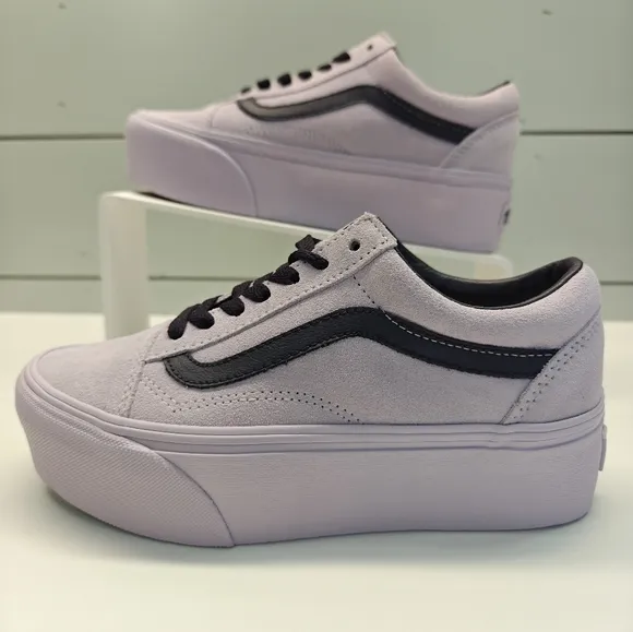 Vans Old Skool Stackform Suede Lavender Platform Gentle Sneakers size Men's 6