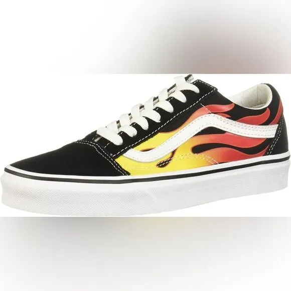 Vans Old Skool Flame Low Top Sneakers - Size 7
