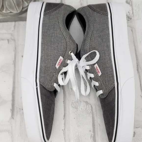 Vans Pro Ultracush Gray Low Top Lace Up Skateboarding Sneakers, Men's 6.5