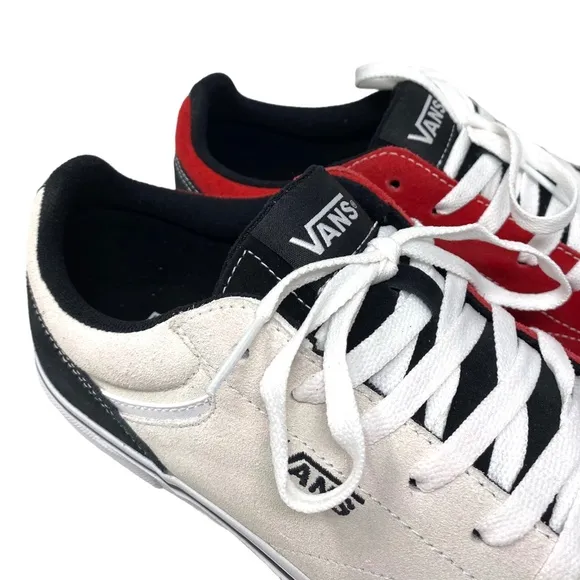 VANS Seldan Women Shoe Sneakers Rally Suede Red Black Low Top Casual VN0A5HTZBA2