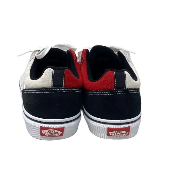 VANS Seldan Women Shoe Sneakers Rally Suede Red Black Low Top Casual VN0A5HTZBA2