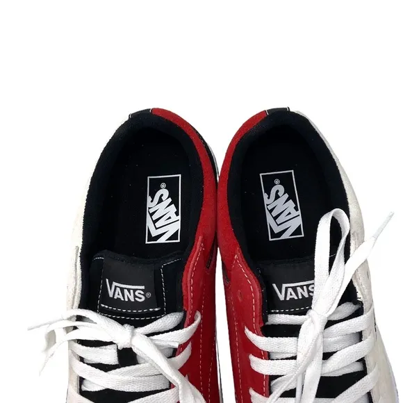 VANS Seldan Women Shoe Sneakers Rally Suede Red Black Low Top Casual VN0A5HTZBA2
