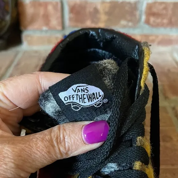 VANS SK8-HI Platform Fuzzy Leopard Sneakers