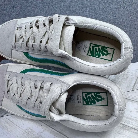 Vans Style 36 Marshmallow Jolly Green Sneakers Men 9 Women 10.5 Low-Top Shoes‎