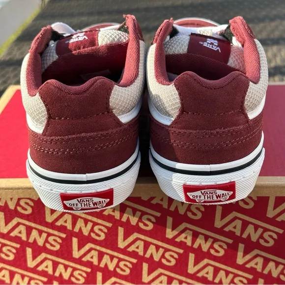 Vans Suede Low Top Sneakers, Caldrone Madder Brown, Kids, Youth, Unisex, New