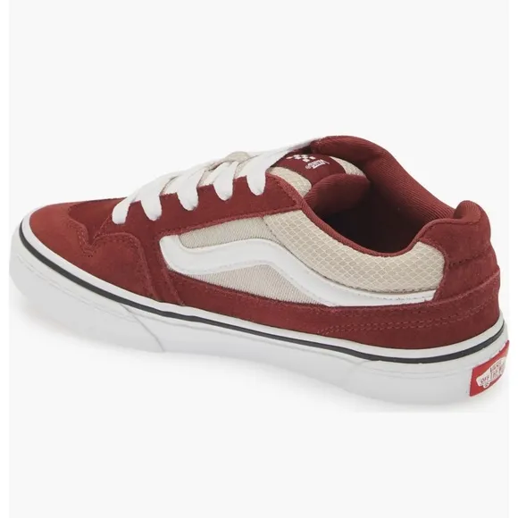 Vans Suede Low Top Sneakers, Caldrone Madder Brown, Kids, Youth, Unisex, New