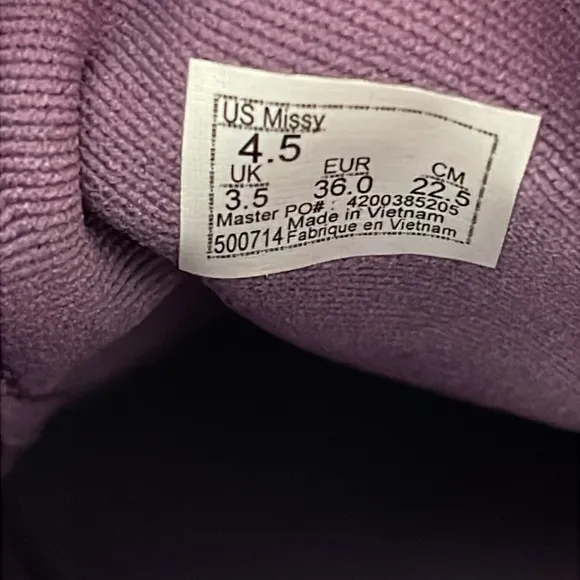 VANS Ward Low Top Sneaker Purple Size 4.5 NEW