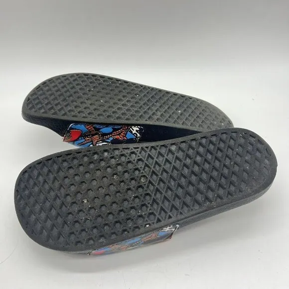 VANS x Marvel Spider-Man Sandals‎ Size 8 Men’s Used No Box Slip On Slides