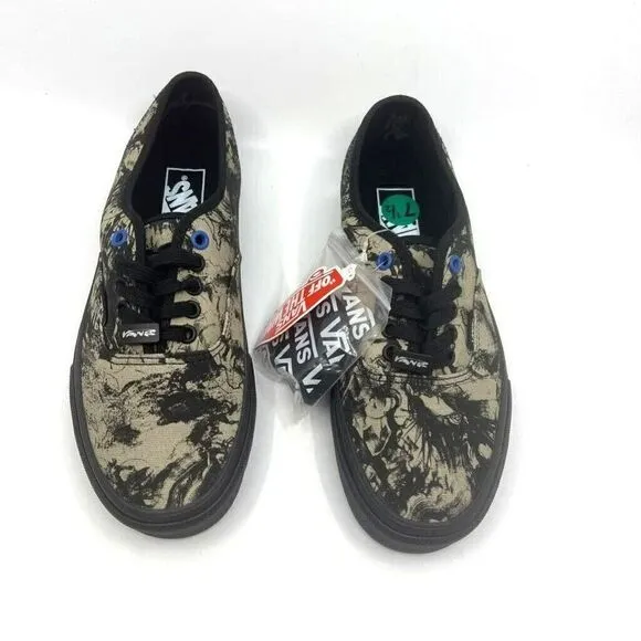 Vans X HuaTunan Year of the Tiger Sneakers Black Beige Low Top  New UNI M 7.5 W9