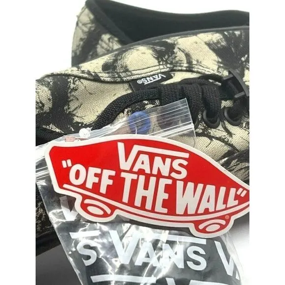 Vans X HuaTunan Year of the Tiger Sneakers Black Beige Low Top  New UNI M 7.5 W9