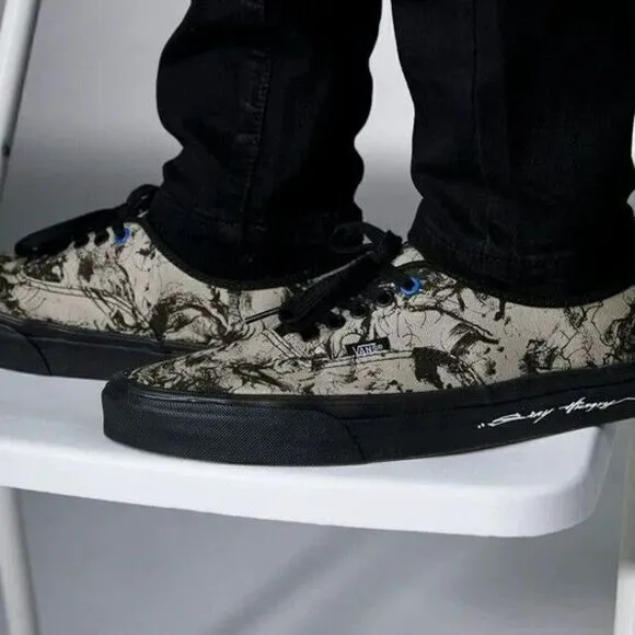 Vans X HuaTunan Year of the Tiger Sneakers Black Beige Low Top  New UNI M 7.5 W9