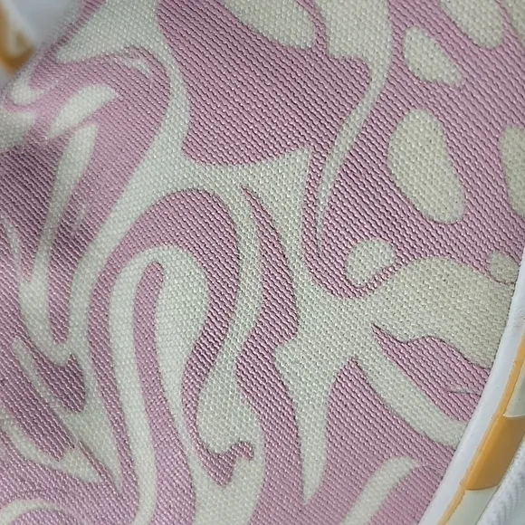 VansVans Platform Mules Womens  Pink/ White Wavy Pink  Slip-On Sneakers 7.5