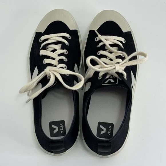 Veja Mens Sneakers Wata Canvas Low Top Black US 8