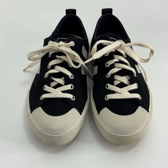 Veja Mens Sneakers Wata Canvas Low Top Black US 8