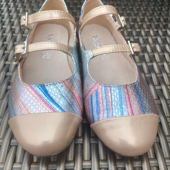 Venettini rose gold flats size 29 girls