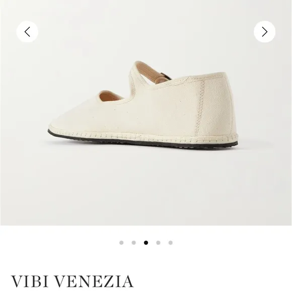 Venezia Cream Ballet Flats with Mary Jane Strap