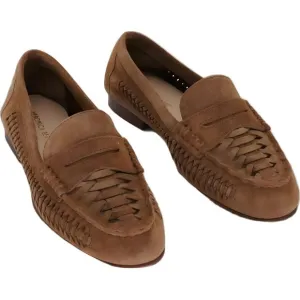 Veronica Beard Penny Woven Loafer for Women, Hazel, Size 6.5 M