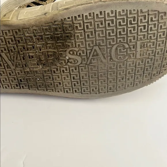 Versace #48753 Greca Low Top Sneakers Size 44 (10.5)