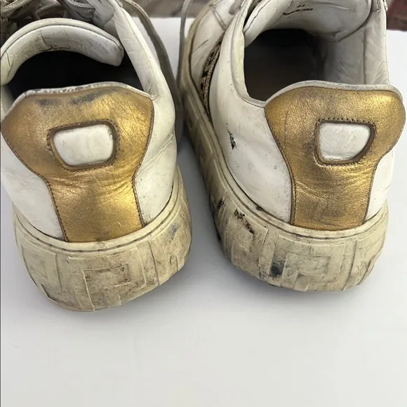 Versace #48753 Greca Low Top Sneakers Size 44 (10.5)