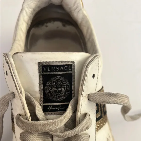 Versace #48753 Greca Low Top Sneakers Size 44 (10.5)